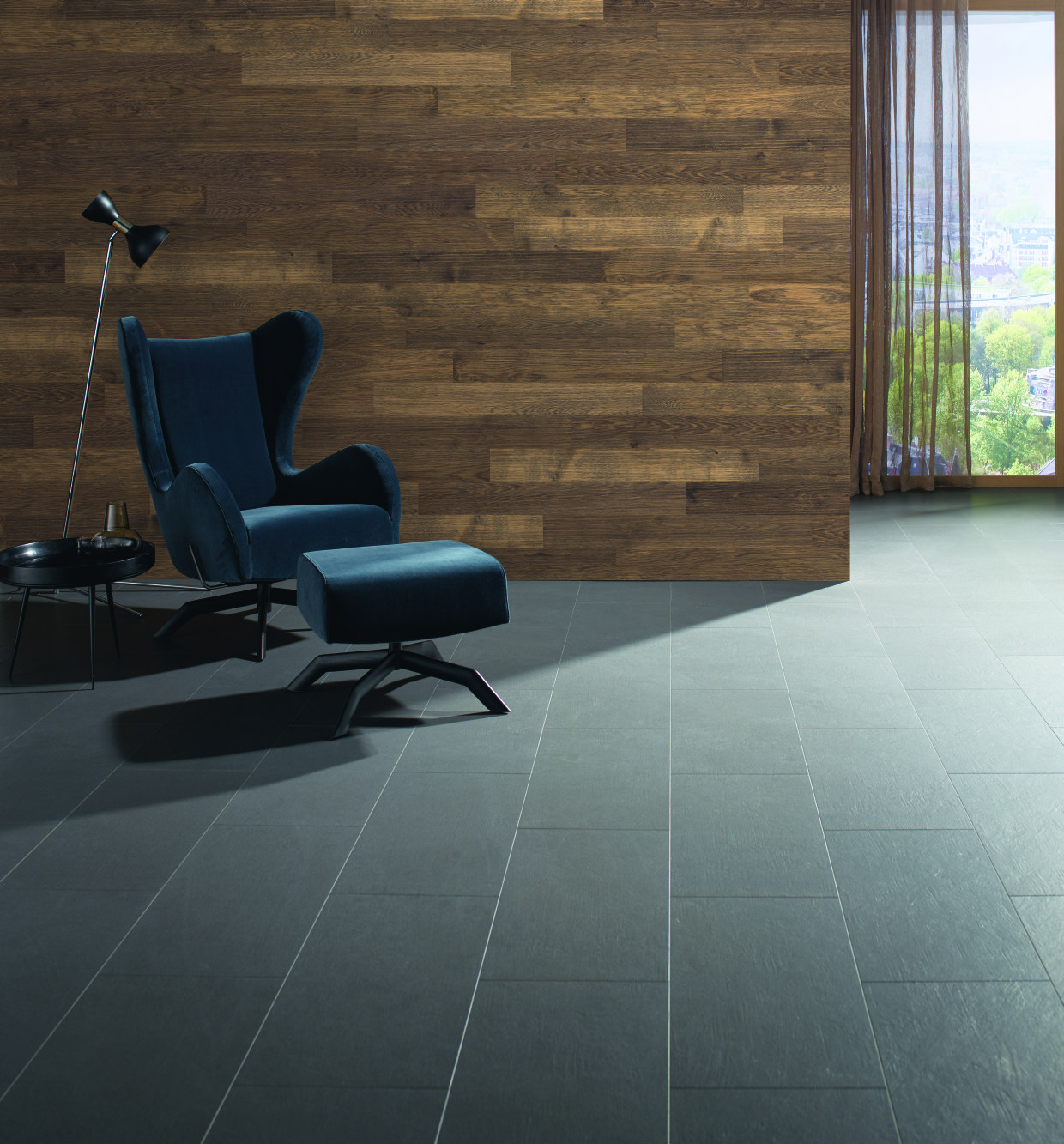 Деревянные стеновые панели Haro Wall Patagonia Дуб Barrique River 535 627 1000×120×11,2 фото в интерьере